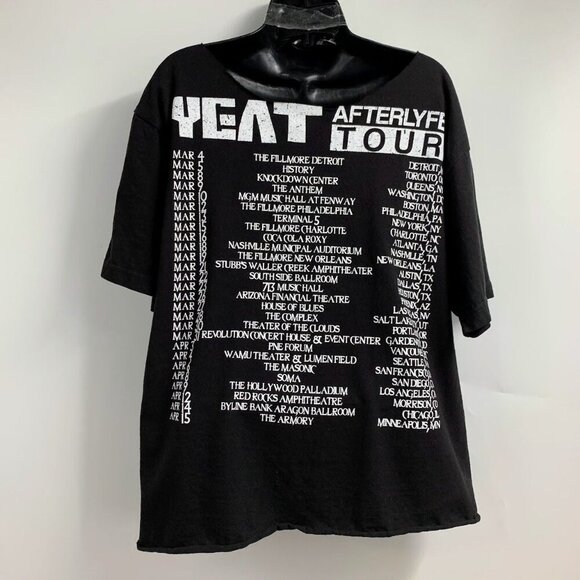 Yeat‎ Adult Afterlyfe 2023 Tour Shirt Short Sleeve Custom Cut T Shirt Size M - Picture 2 of 9